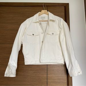 Loulou Studio Dave Denim Jacket Ivory Size Small
